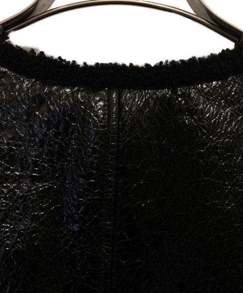 CHANEL（シャネル）CHANEL (シャネル) ラムムートンジャケット ブラック サイズ:36の古着・服飾アイテム