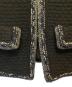中古・古着 CHANEL (シャネル) ノーカラージャケット ブラック サイズ:36：230000円