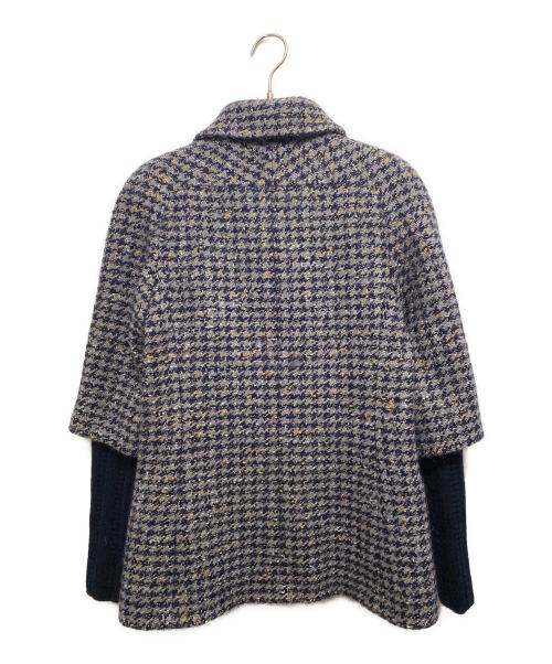 CHANEL（シャネル）CHANEL (シャネル) レイヤードジップジャケット グレー サイズ:36の古着・服飾アイテム