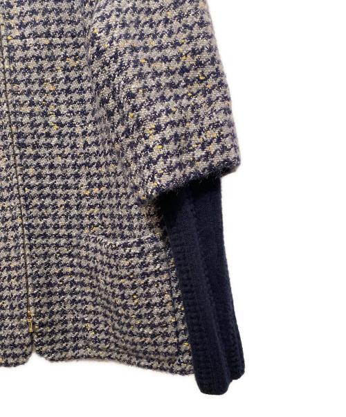 CHANEL（シャネル）CHANEL (シャネル) レイヤードジップジャケット グレー サイズ:36の古着・服飾アイテム