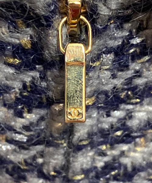 CHANEL（シャネル）CHANEL (シャネル) レイヤードジップジャケット グレー サイズ:36の古着・服飾アイテム