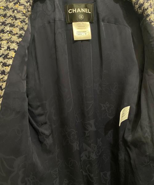 CHANEL（シャネル）CHANEL (シャネル) レイヤードジップジャケット グレー サイズ:36の古着・服飾アイテム