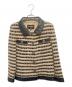 CHANEL（シャネル）の古着「Tweed Contrast Collar Jacket　ツイード コントラスト カラー ジャケット」｜ベージュ
