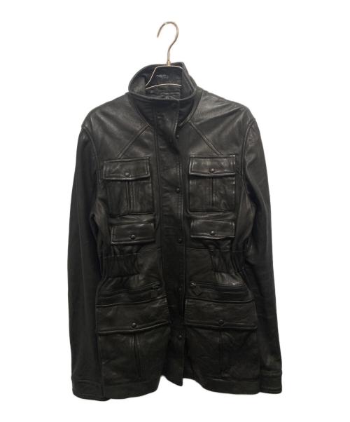 CHANEL SPORT（シャネル スポーツ）CHANEL SPORT (シャネル スポーツ) レザージャケット ブラック サイズ:38の古着・服飾アイテム