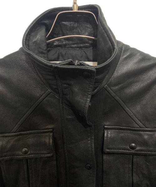 CHANEL SPORT（シャネル スポーツ）CHANEL SPORT (シャネル スポーツ) レザージャケット ブラック サイズ:38の古着・服飾アイテム