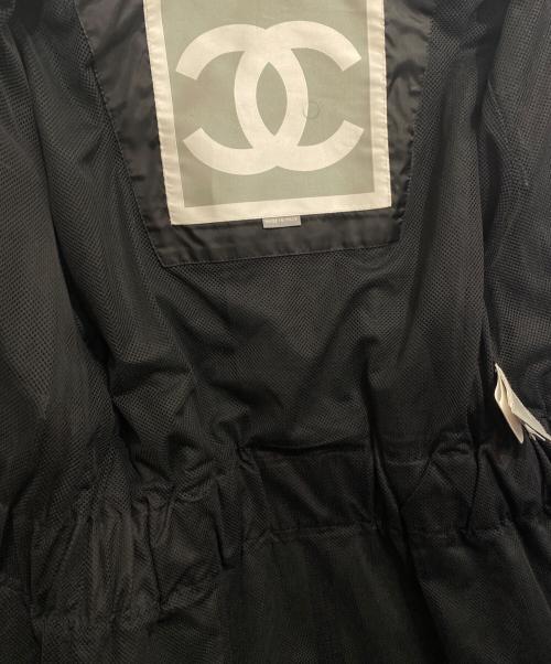 CHANEL SPORT（シャネル スポーツ）CHANEL SPORT (シャネル スポーツ) レザージャケット ブラック サイズ:38の古着・服飾アイテム