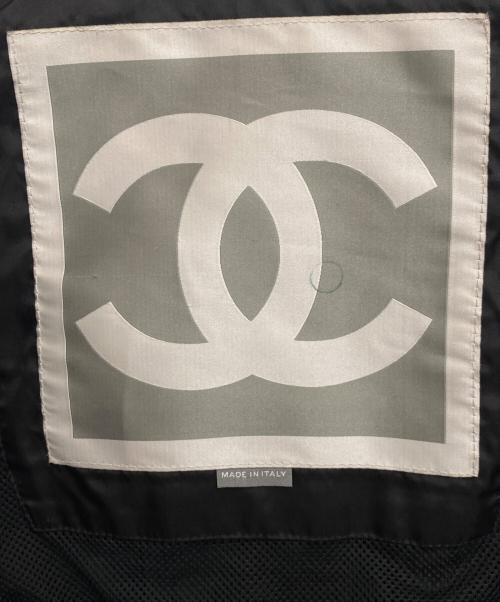 CHANEL SPORT（シャネル スポーツ）CHANEL SPORT (シャネル スポーツ) レザージャケット ブラック サイズ:38の古着・服飾アイテム