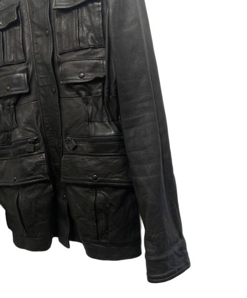 CHANEL SPORT（シャネル スポーツ）CHANEL SPORT (シャネル スポーツ) レザージャケット ブラック サイズ:38の古着・服飾アイテム
