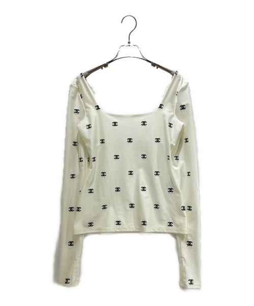 CHANEL（シャネル）CHANEL (シャネル) ココロゴカットソー ホワイト サイズ:38の古着・服飾アイテム