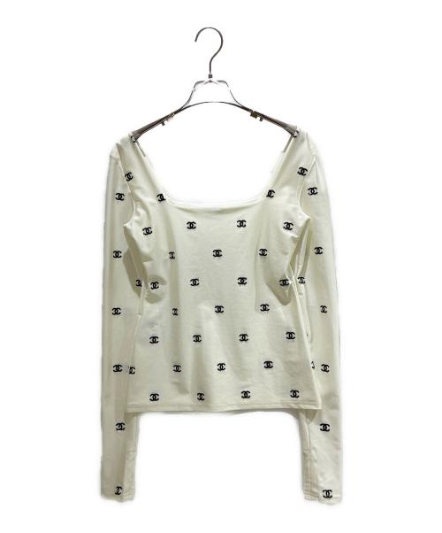 CHANEL（シャネル）CHANEL (シャネル) ココロゴカットソー ホワイト サイズ:38の古着・服飾アイテム