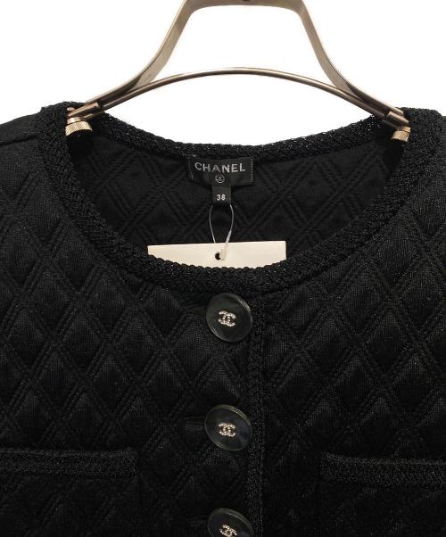 CHANEL（シャネル）CHANEL (シャネル) ノーカラージャケット ブラック サイズ:38の古着・服飾アイテム