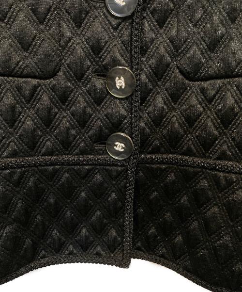 CHANEL（シャネル）CHANEL (シャネル) ノーカラージャケット ブラック サイズ:38の古着・服飾アイテム