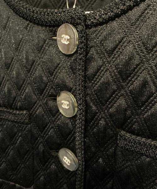 CHANEL（シャネル）CHANEL (シャネル) ノーカラージャケット ブラック サイズ:38の古着・服飾アイテム