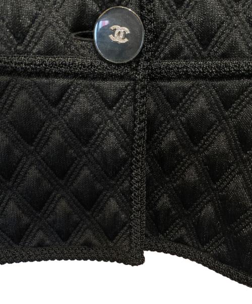 CHANEL（シャネル）CHANEL (シャネル) ノーカラージャケット ブラック サイズ:38の古着・服飾アイテム