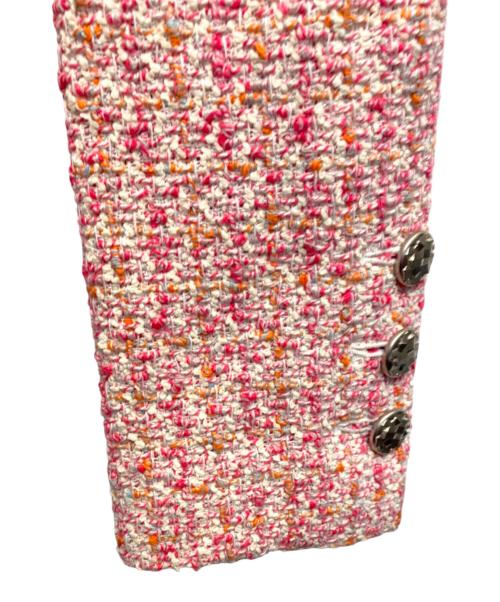 CHANEL（シャネル）CHANEL (シャネル) コットンツイードジャケット ピンク サイズ:36の古着・服飾アイテム