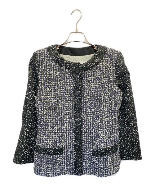 CHANEL（シャネル）CHANEL (シャネル) ノーカラージャケット グリーン サイズ:36の古着・服飾アイテム