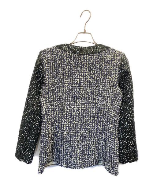 CHANEL（シャネル）CHANEL (シャネル) ノーカラージャケット グリーン サイズ:36の古着・服飾アイテム