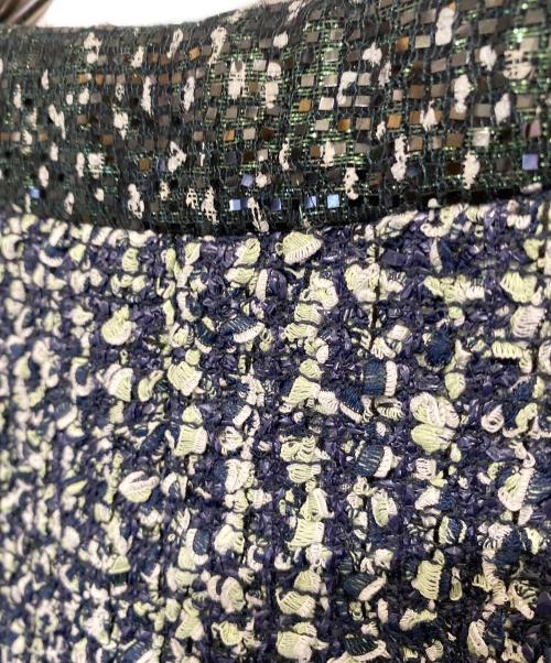 CHANEL（シャネル）CHANEL (シャネル) ノーカラージャケット グリーン サイズ:36の古着・服飾アイテム