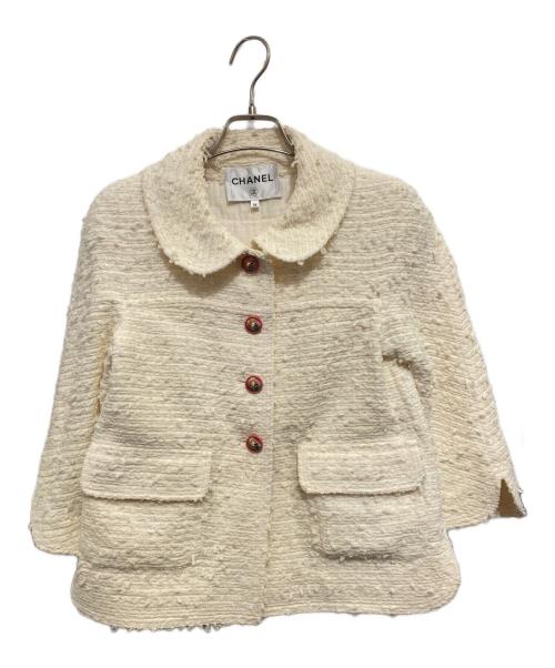 CHANEL（シャネル）CHANEL (シャネル) ツイードジャケット アイボリー サイズ:36の古着・服飾アイテム