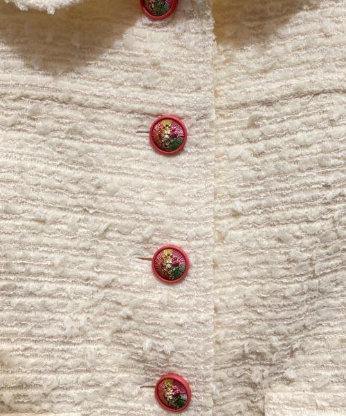 CHANEL（シャネル）CHANEL (シャネル) ツイードジャケット アイボリー サイズ:36の古着・服飾アイテム