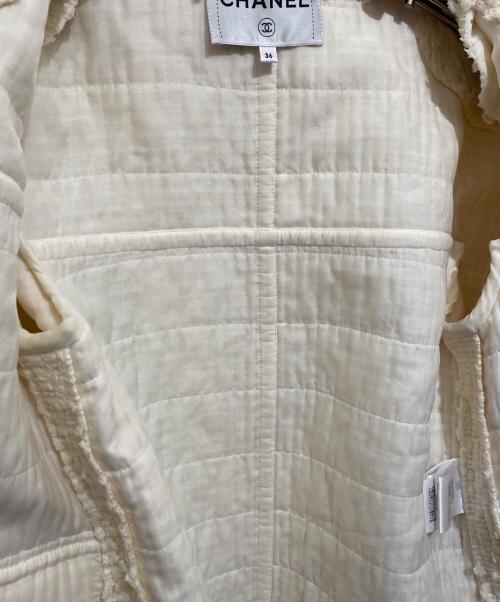 CHANEL（シャネル）CHANEL (シャネル) ツイードジャケット アイボリー サイズ:36の古着・服飾アイテム