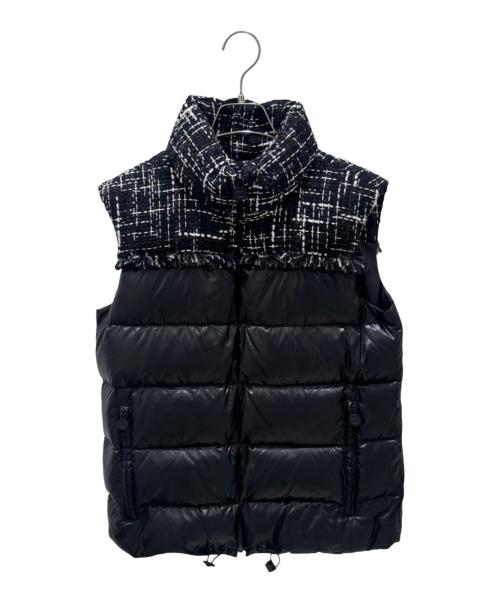 CHANEL（シャネル）CHANEL (シャネル) ココネージュ ツイード ダウンベスト ブラック サイズ:36の古着・服飾アイテム