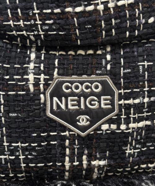 CHANEL（シャネル）CHANEL (シャネル) ココネージュ ツイード ダウンベスト ブラック サイズ:36の古着・服飾アイテム