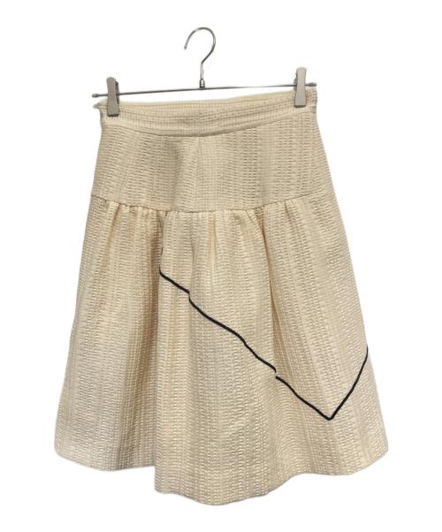 CHANEL（シャネル）CHANEL (シャネル) フレアスカート アイボリー サイズ:40の古着・服飾アイテム