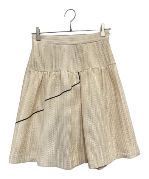 CHANEL（シャネル）CHANEL (シャネル) フレアスカート アイボリー サイズ:40の古着・服飾アイテム