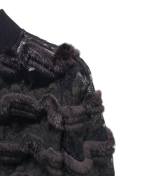 FENDI（フェンディ）FENDI (フェンディ) レースファージャケット ブラック サイズ:38の古着・服飾アイテム