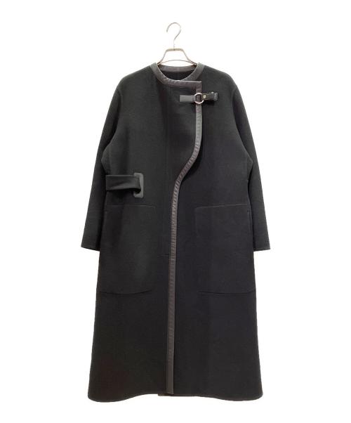 HERMES（エルメス）HERMES (エルメス) カシミヤコート ブラック サイズ:36の古着・服飾アイテム