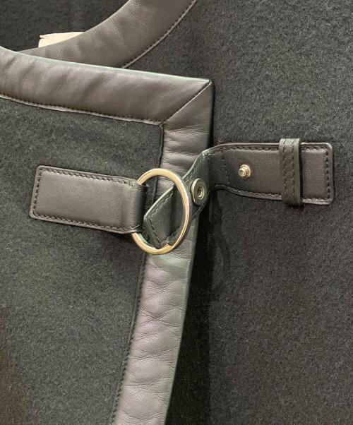 HERMES（エルメス）HERMES (エルメス) カシミヤコート ブラック サイズ:36の古着・服飾アイテム