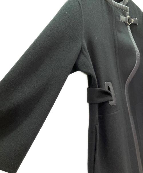 HERMES（エルメス）HERMES (エルメス) カシミヤコート ブラック サイズ:36の古着・服飾アイテム