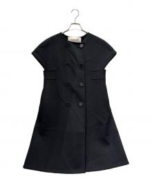 VALENTINO（ヴァレンティノ）の古着「カシミヤ混コート/カシミヤ混ベスト」｜ブラック