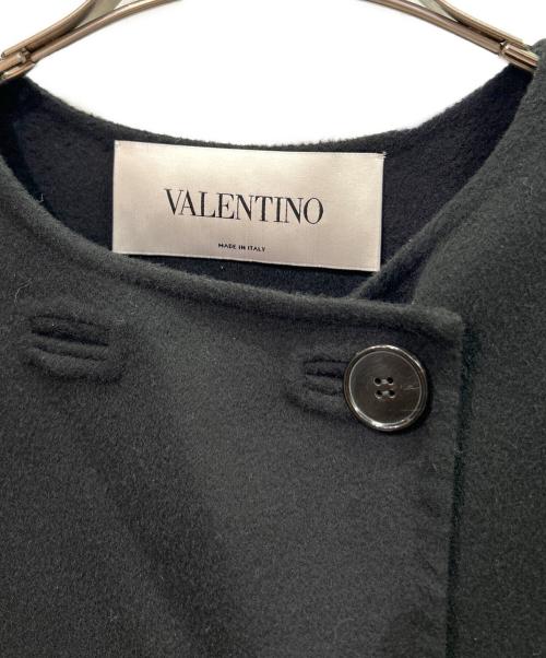 VALENTINO（ヴァレンティノ）VALENTINO (ヴァレンティノ) カシミヤ混コート/カシミヤ混ベスト ブラック サイズ:40の古着・服飾アイテム