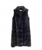 Christian Diorクリスチャン ディオール）の古着「ミンクファーロングベスト」｜ブラック