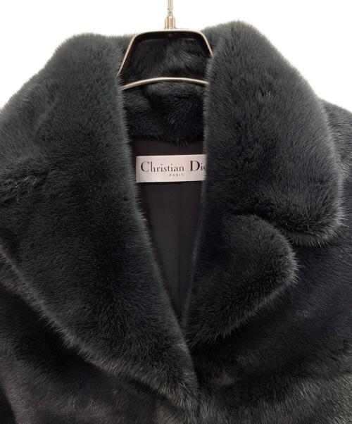 Christian Dior（クリスチャン ディオール）Christian Dior (クリスチャン ディオール) ミンクファーロングベスト ブラック サイズ:34の古着・服飾アイテム