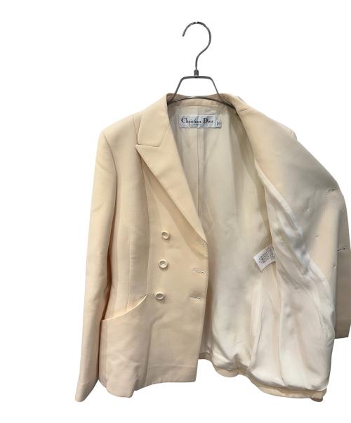 Christian Dior（クリスチャン ディオール）Christian Dior (クリスチャン ディオール) モンテーニュバージャケット アイボリー サイズ:38の古着・服飾アイテム