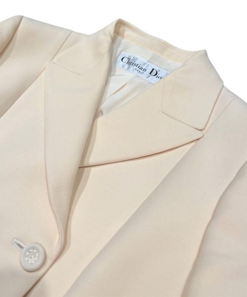 Christian Dior（クリスチャン ディオール）Christian Dior (クリスチャン ディオール) モンテーニュバージャケット アイボリー サイズ:38の古着・服飾アイテム