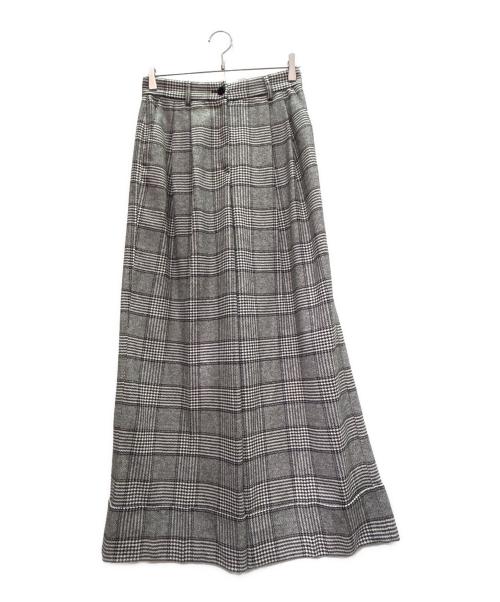 DOLCE & GABBANA（ドルチェ＆ガッバーナ）DOLCE & GABBANA (ドルチェ＆ガッバーナ) ワイドチェックパンツ グレー サイズ:40の古着・服飾アイテム