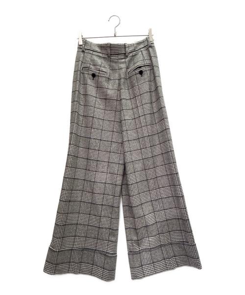 DOLCE & GABBANA（ドルチェ＆ガッバーナ）DOLCE & GABBANA (ドルチェ＆ガッバーナ) ワイドチェックパンツ グレー サイズ:40の古着・服飾アイテム