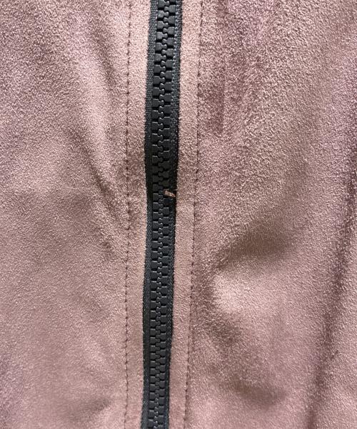 BRUNELLO CUCINELLI（ブルネロクチネリ）BRUNELLO CUCINELLI (ブルネロクチネリ) スエードノーカラージャケット パープル サイズ:38の古着・服飾アイテム