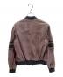 BRUNELLO CUCINELLI (ブルネロクチネリ) スエードノーカラージャケット パープル サイズ:38：100000円