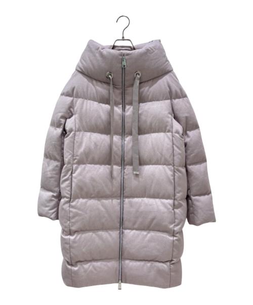 HERNO（ヘルノ）HERNO (ヘルノ) ハイネック ダウンコート ピンク サイズ:42の古着・服飾アイテム