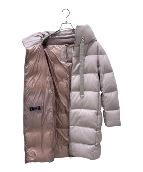 HERNO（ヘルノ）HERNO (ヘルノ) ハイネック ダウンコート ピンク サイズ:42の古着・服飾アイテム