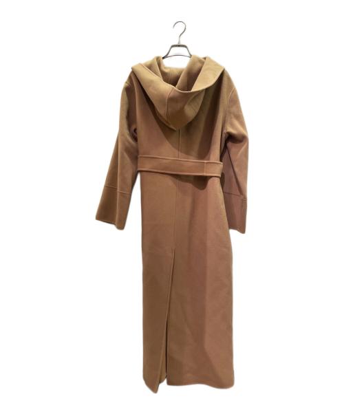 'S Max Mara（エスマックスマーラ）'S Max Mara (エスマックスマーラ) ダブルフェイス フーデッド ラップコート Double-Faced Hooded Wrap Coat/23901605336 ブラウン サイズ:36の古着・服飾アイテム