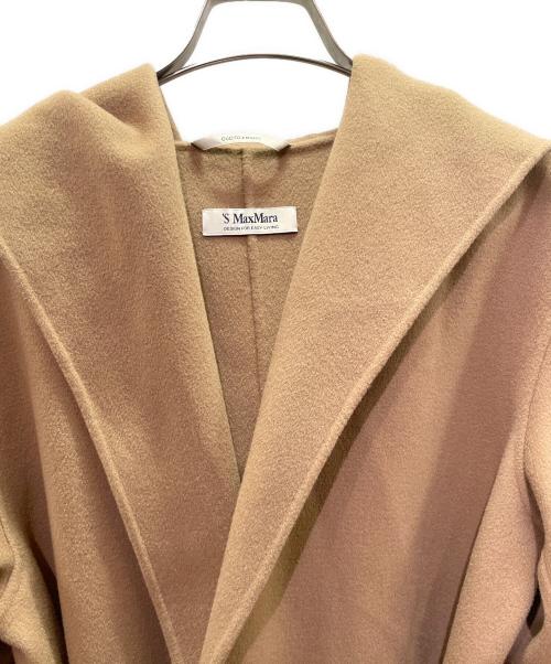 'S Max Mara（エスマックスマーラ）'S Max Mara (エスマックスマーラ) ダブルフェイス フーデッド ラップコート Double-Faced Hooded Wrap Coat/23901605336 ブラウン サイズ:36の古着・服飾アイテム