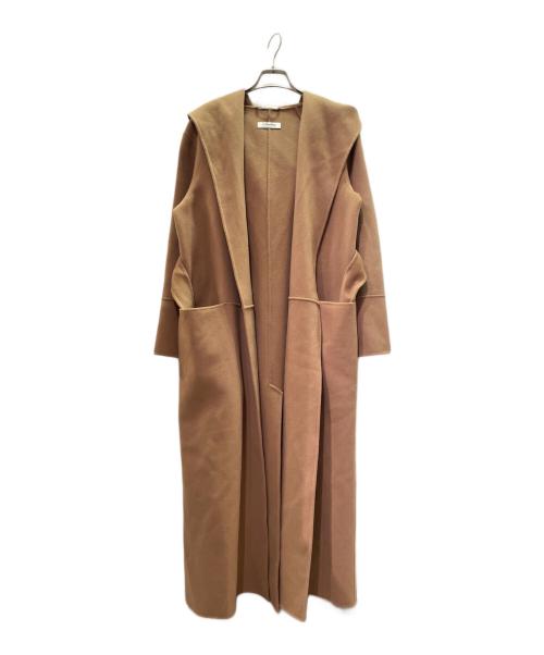 'S Max Mara（エスマックスマーラ）'S Max Mara (エスマックスマーラ) ダブルフェイス フーデッド ラップコート Double-Faced Hooded Wrap Coat/23901605336 ブラウン サイズ:36の古着・服飾アイテム