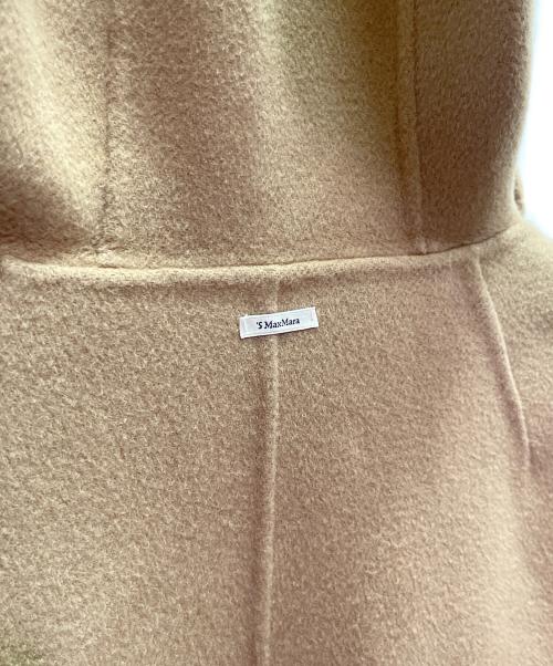 'S Max Mara（エスマックスマーラ）'S Max Mara (エスマックスマーラ) ダブルフェイス フーデッド ラップコート Double-Faced Hooded Wrap Coat/23901605336 ブラウン サイズ:36の古着・服飾アイテム