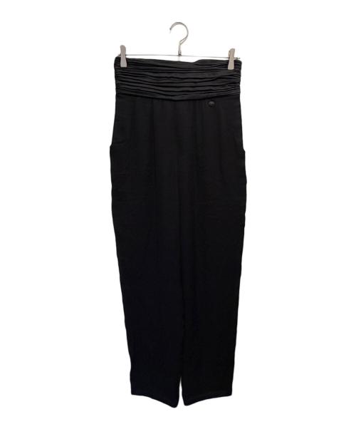 CHANEL（シャネル）CHANEL (シャネル) シルクパンツ ブラック サイズ:36の古着・服飾アイテム